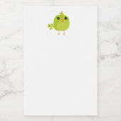 緑の鳥の漫画 フードラベル (シングルラベル)