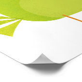 緑の鳥の漫画 ポスター (角)