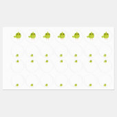 緑の鳥の漫画 ラベル (シート)