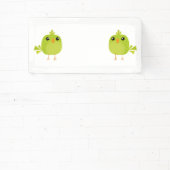 緑の鳥の漫画 横断幕 (インサイチュ)