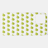 緑の鳥の漫画 iPhoneケース (裏面横)