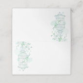 緑の鳥オープンケージグラフィックゲスト座席表 プレイスカード (外部開封)