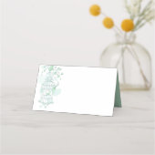 緑の鳥オープンケージグラフィックゲスト座席表 プレイスカード (裏面)