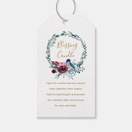 緑の鳥クリスチャン賛美ズキャンドル祈りの言葉 ギフトタグ