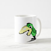 緑の鳥 コーヒーマグカップ (正面右)