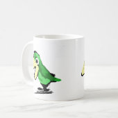 緑の鳥 コーヒーマグカップ (正面左)