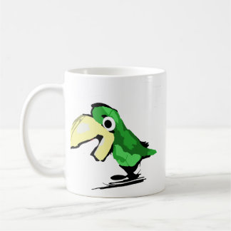 緑の鳥 コーヒーマグカップ