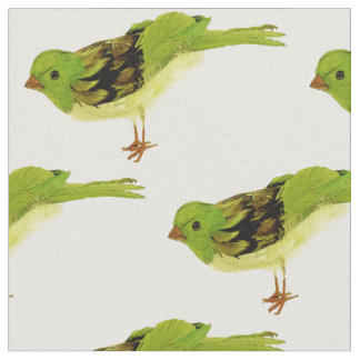緑の鳥 ファブリック