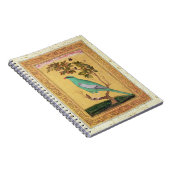 緑の鳥、Mughal (紙のグワッシュ) ノートブック (右側)