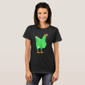 緑の鶏 Tシャツ (正面フル)