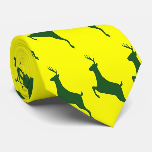 緑の鹿ネクタイ ネクタイ (ロール)
