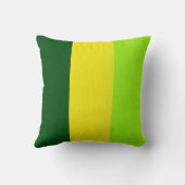 緑の黄色いライムレトロストライプ背景2 クッション (裏面)