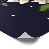 緑の黄色と茶色の小さな花 ポスター (角)