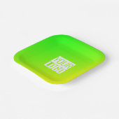 緑の黄色のグラデーション – ロゴ ペーパープレート (傾斜あり)
