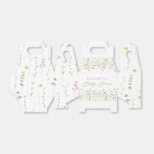 緑の黄色のピンクのワイルドフラワーベビーシャワー フェイバーボックス (折り畳みなし)