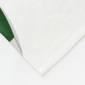 緑の黒いサッカーボール少年の女の子の集団 フリースブランケット (角)