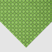 緑の黒いチェッカーボードパターン 薄葉紙 (詳細)