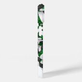 緑の黒いチームの色ガーリーバレーボールのパターン Case-Mate iPhoneケース (裏面 / 右)