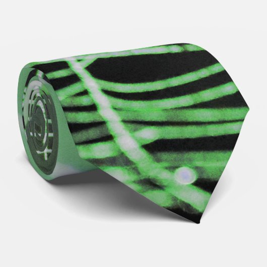 緑の黒い不気味な不気味クモの巣 ネクタイ (ロール)