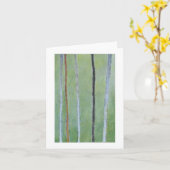 緑の黒い及び陰刻は絵画を抽出します カード (黄色い花)