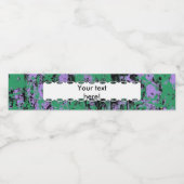 緑の黒い紫色の質 ペットボトルラベル (シングルラベル)