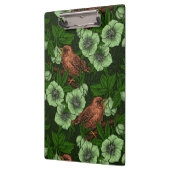 緑の黒い緑の上にウォレンとヘレボア クリップボード (左)