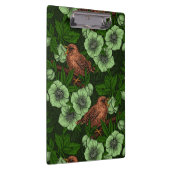 緑の黒い緑の上にウォレンとヘレボア クリップボード (右)