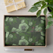 緑の黒い緑の上にウォレンとヘレボア 薄葉紙 (ギフト)