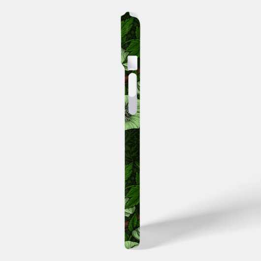 緑の黒い緑の上にウォレンとヘレボア Case-Mate iPhoneケース (裏面 / 左)