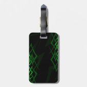 緑の黒い"トーン"荷物タグ ラゲッジタグ (裏面縦)
