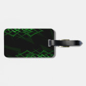 緑の黒い"トーン"荷物タグ ラゲッジタグ (裏面横)