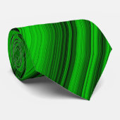 緑の黒のストライブ柄 ネクタイ (ロール)
