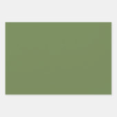 緑の黒の小さな水玉模様パターン ラッピングペーパーシート (正面2)