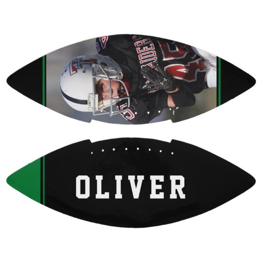 緑の黒ストライプ色のプレイヤー名の写真 アメリカンフットボール (パネル)