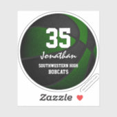 緑の黒チームは男の子のバスケットボールの女の子に色を付ける シール (シート)