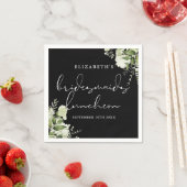 緑の黒白の花嫁の昼食会 スタンダードカクテルナプキン (インサイチュ)