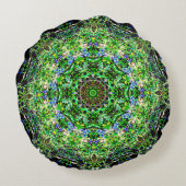 緑の黙想の楽園 ラウンドクッション (裏面)