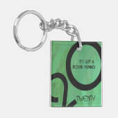 緑の10年の誕生日 キーホルダー (正面左)