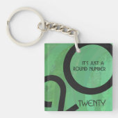緑の10年の誕生日 キーホルダー (正面)