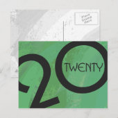 緑の10年の誕生日 ポストカード (正面/裏面)