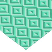 緑の3トーンダイヤモンドパターン テーブルクロス (アングル)