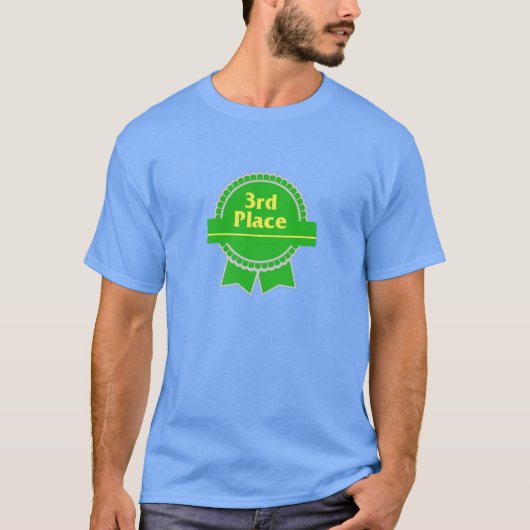 緑の3位のリボン Tシャツ (正面)