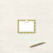 緑の3D円パターン ポストイット (デスク上)