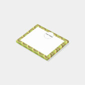 緑の3D円パターン ポストイット (アングル)