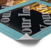 緑の6パネルフレームで独自のウィンドウを作成 ポスター (角)