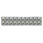 緑の「カードのターンフレンドリー」テーブルランナー ショートテーブルランナー (横)