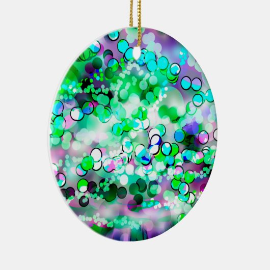 緑の《写真》ぼけ味92015はオーナメントをリミックスします セラミックオーナメント (右)