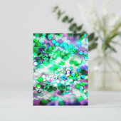 緑の《写真》ぼけ味92015リミックス ポストカード (スタンド正面)