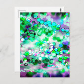 緑の《写真》ぼけ味92015リミックス ポストカード (正面/裏面)