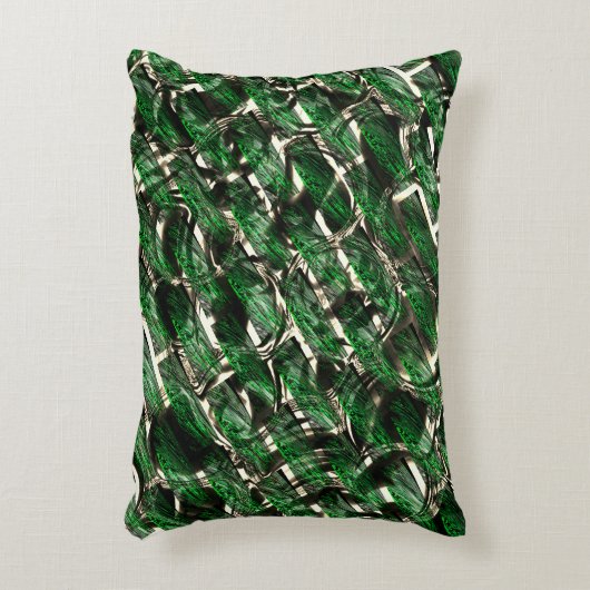 緑の「壁」効果と最も暗い泡？ アクセントクッション (正面(垂直))